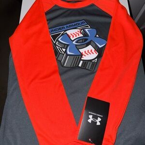 UNDER ARMOUR BOYS BASEBALL L/S Tee